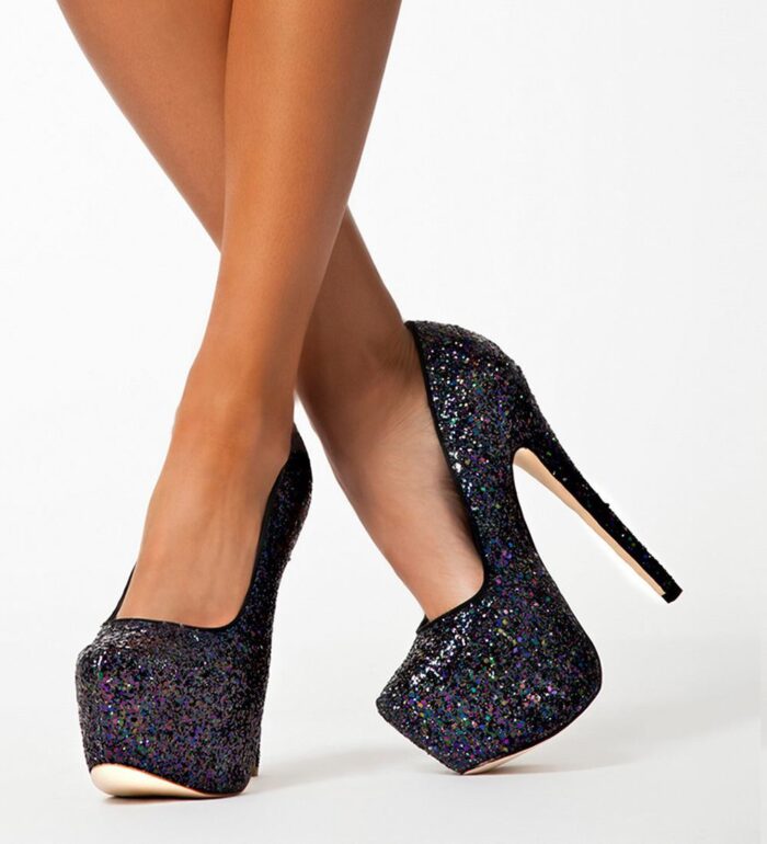 Glitter Platform Heels - Image 3